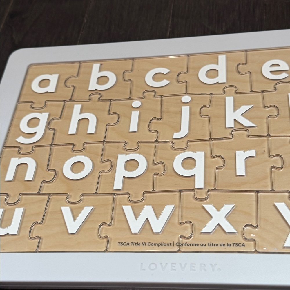 🎉HP🎊 NWOT Lovevery Letter Sounds Alphabet Puzzle - Acrylic Pieces Toddler Kids - Picture 6 of 9